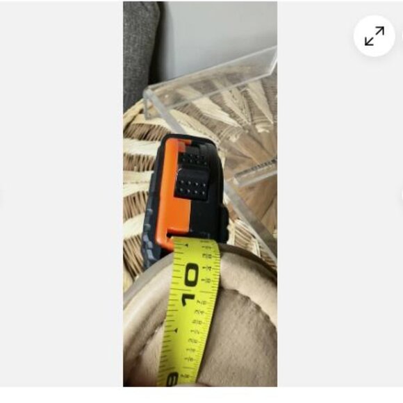 Earth Women's Sz 9.5 Petal Back Zip Wedge Heeled Sandals Laser Cut Leather Sand - Picture 6 of 6